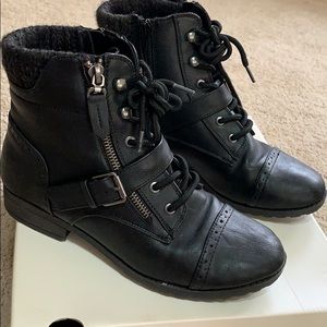 SO (Kohl’s Brand) Black Ankle Combat Boots